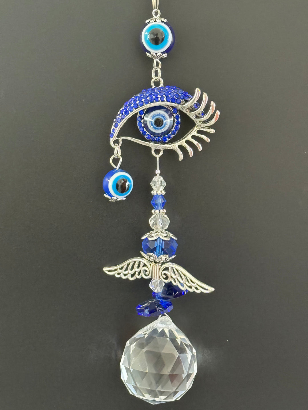 Luminous Tears Evil Eye & Angel Wings Sun Catcher