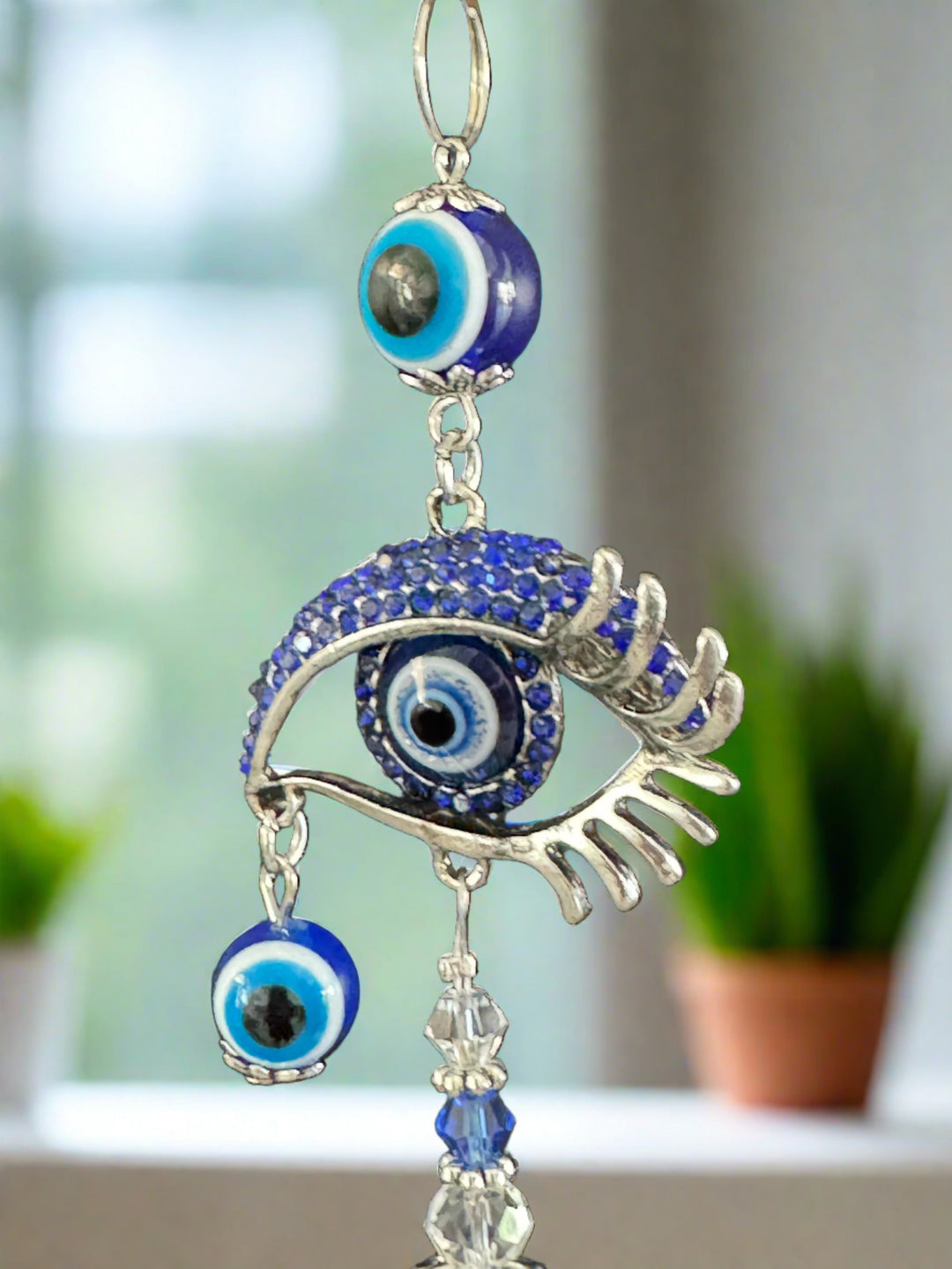 Luminous Tears Evil Eye & Angel Wings Sun Catcher