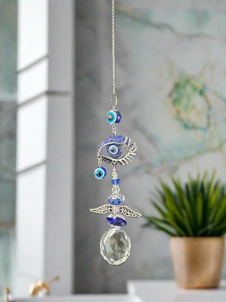 Luminous Tears Evil Eye & Angel Wings Sun Catcher