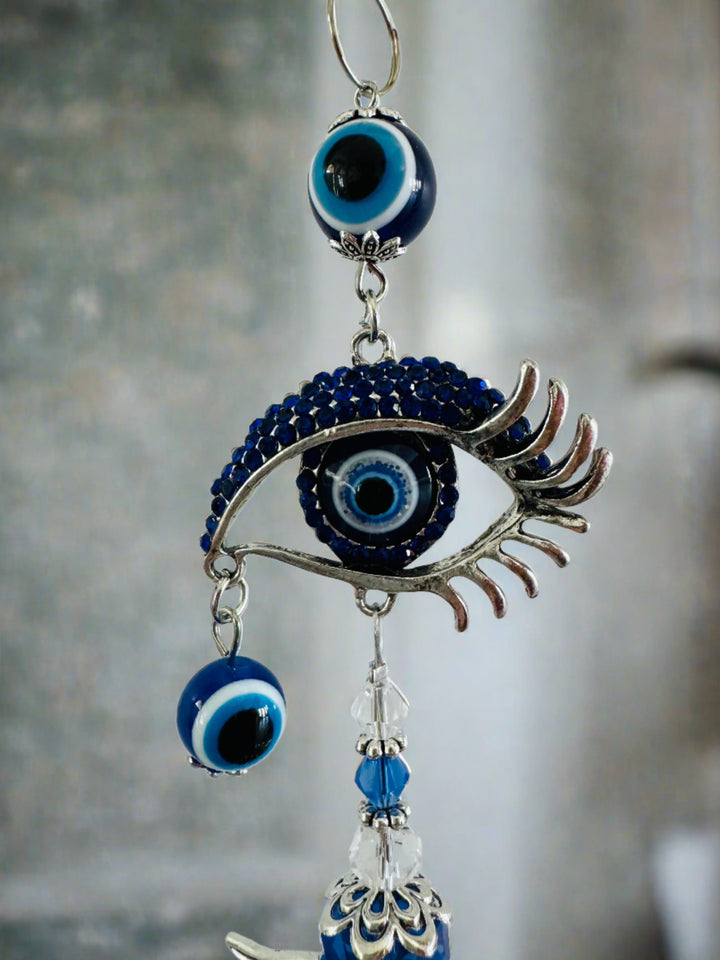 Luminous Tears Evil Eye & Angel Wings Sun Catcher