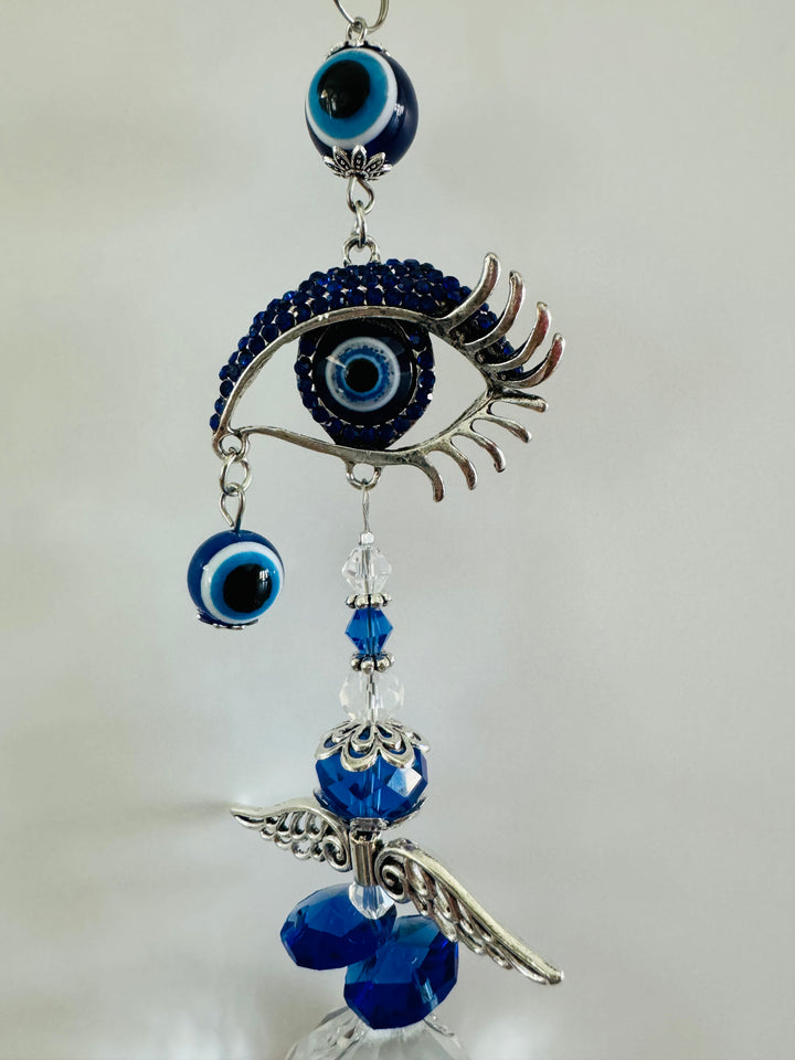 Luminous Tears Evil Eye & Angel Wings Sun Catcher