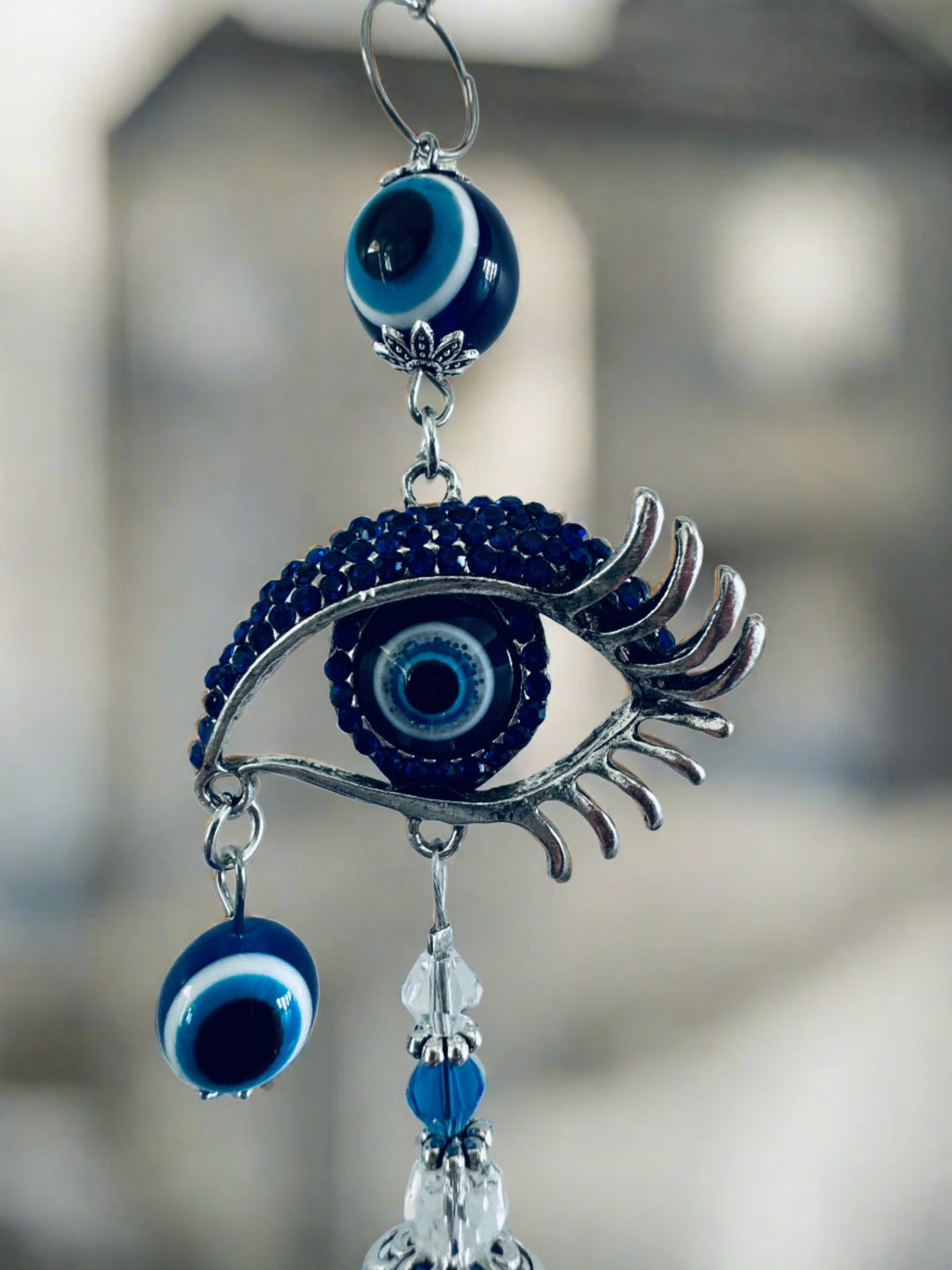 Luminous Tears Evil Eye & Angel Wings Sun Catcher