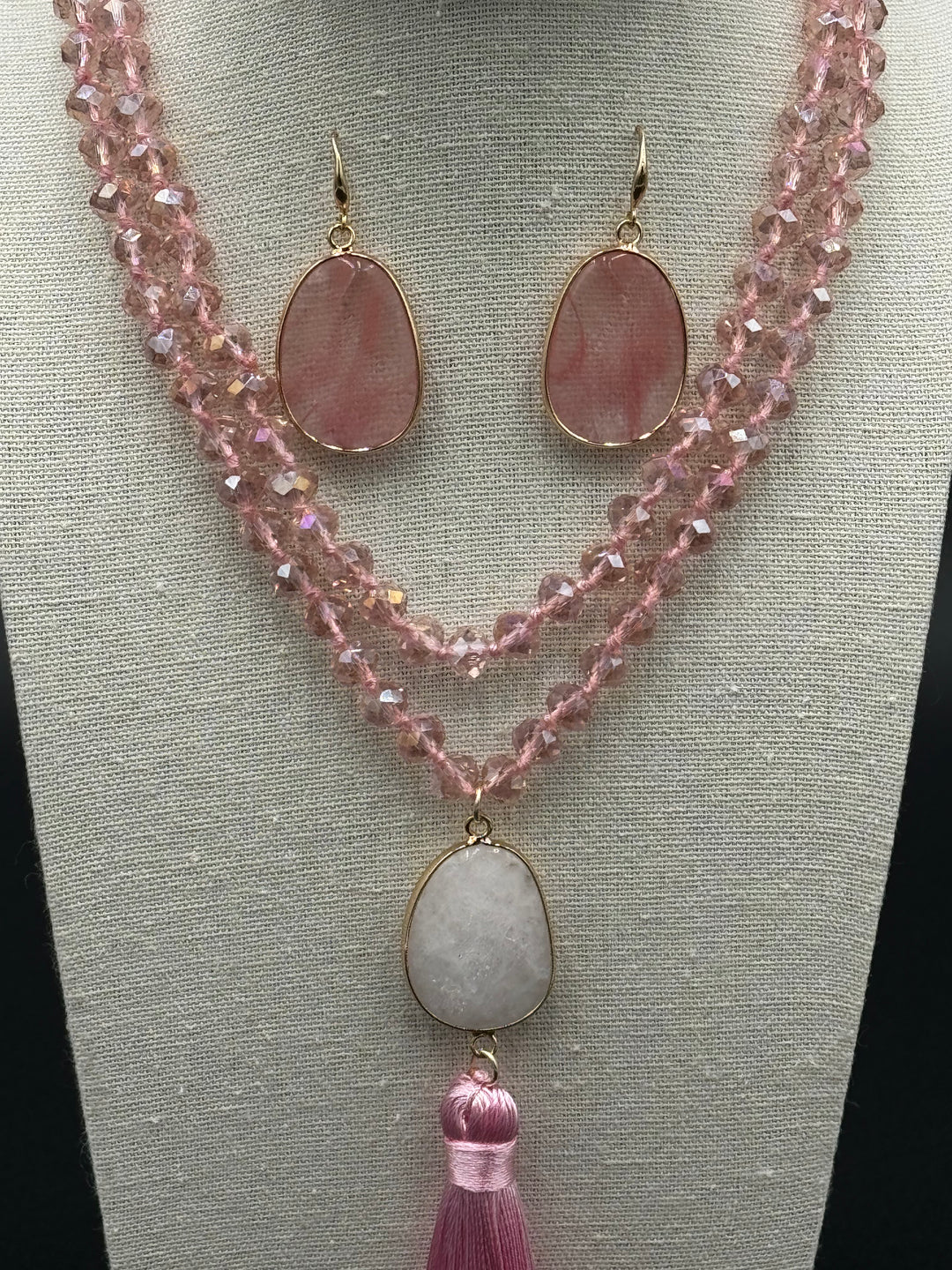 Bohemian Harmony - Milky Quartz & Rhodonite Ensemble