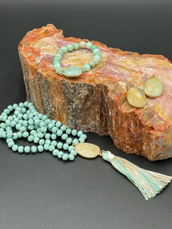 Bohemian Harmony - Amazonite & Green Agate Ensemble