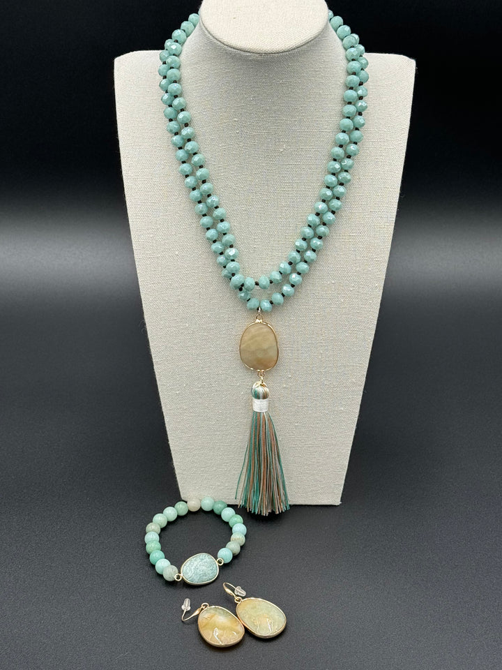 Bohemian Harmony - Amazonite & Green Agate Ensemble