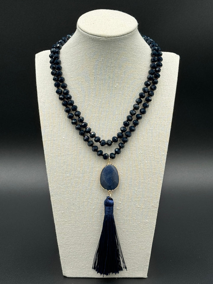 Bohemian Harmony - Blue Aventurine & Glass Beads Ensemble