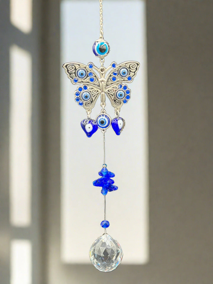 Tranquil Butterfly Crystal Sun Catcher