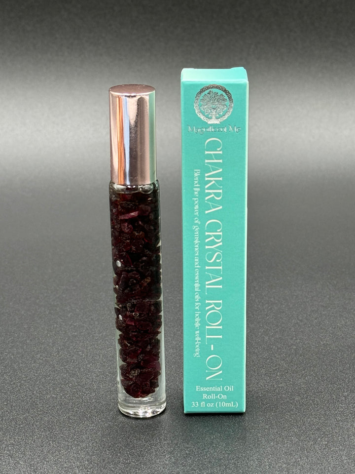 Garnet Glow - Frankincense Infused Crystal Roll-On (Root & Sacral Chakras)