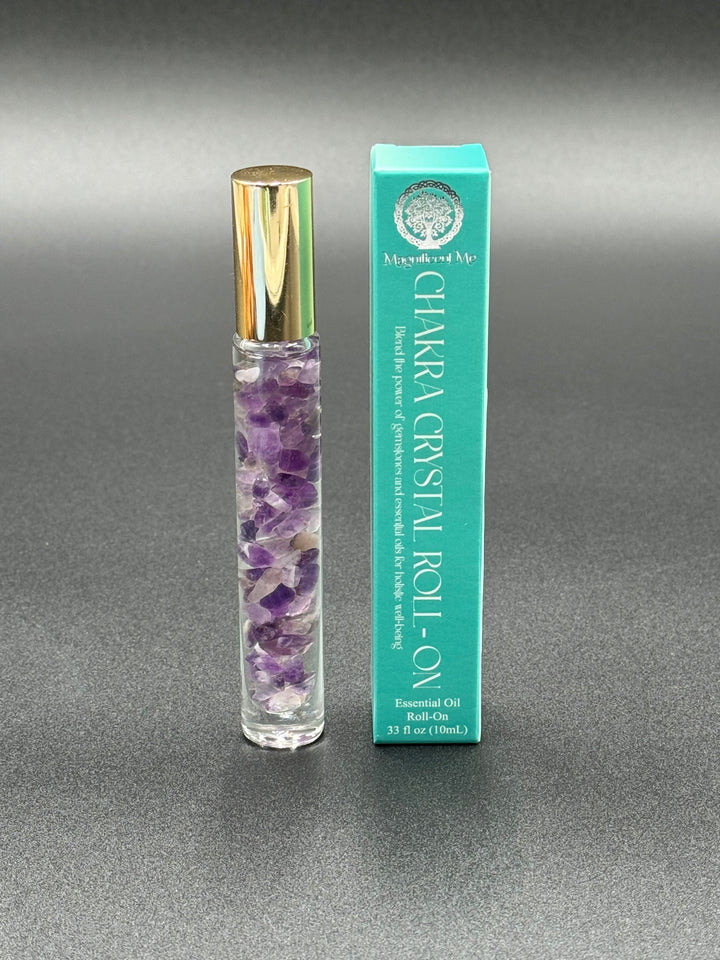 Amethyst Serenity - Rose Infused Crystal Roll-On (Crown Chakra)