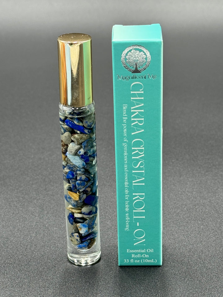 Lapis Lazuli Illumination - Clary Sage Infused Crystal Roll-On (3rd Eye Chakra)