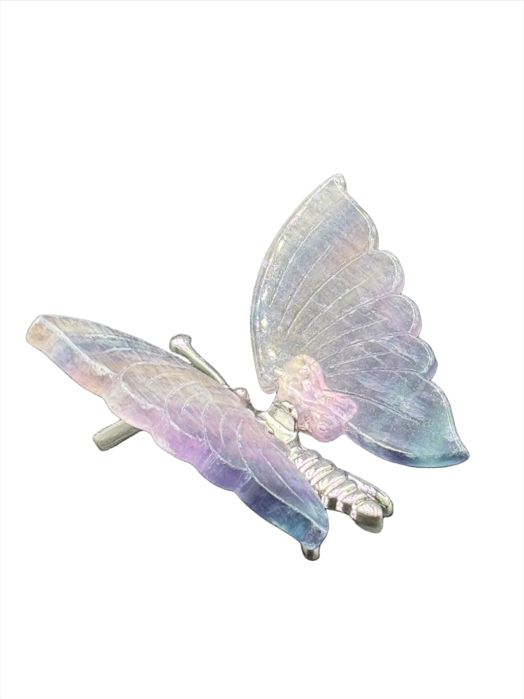 Radiant Harmony Fluorite Crystal Butterfly