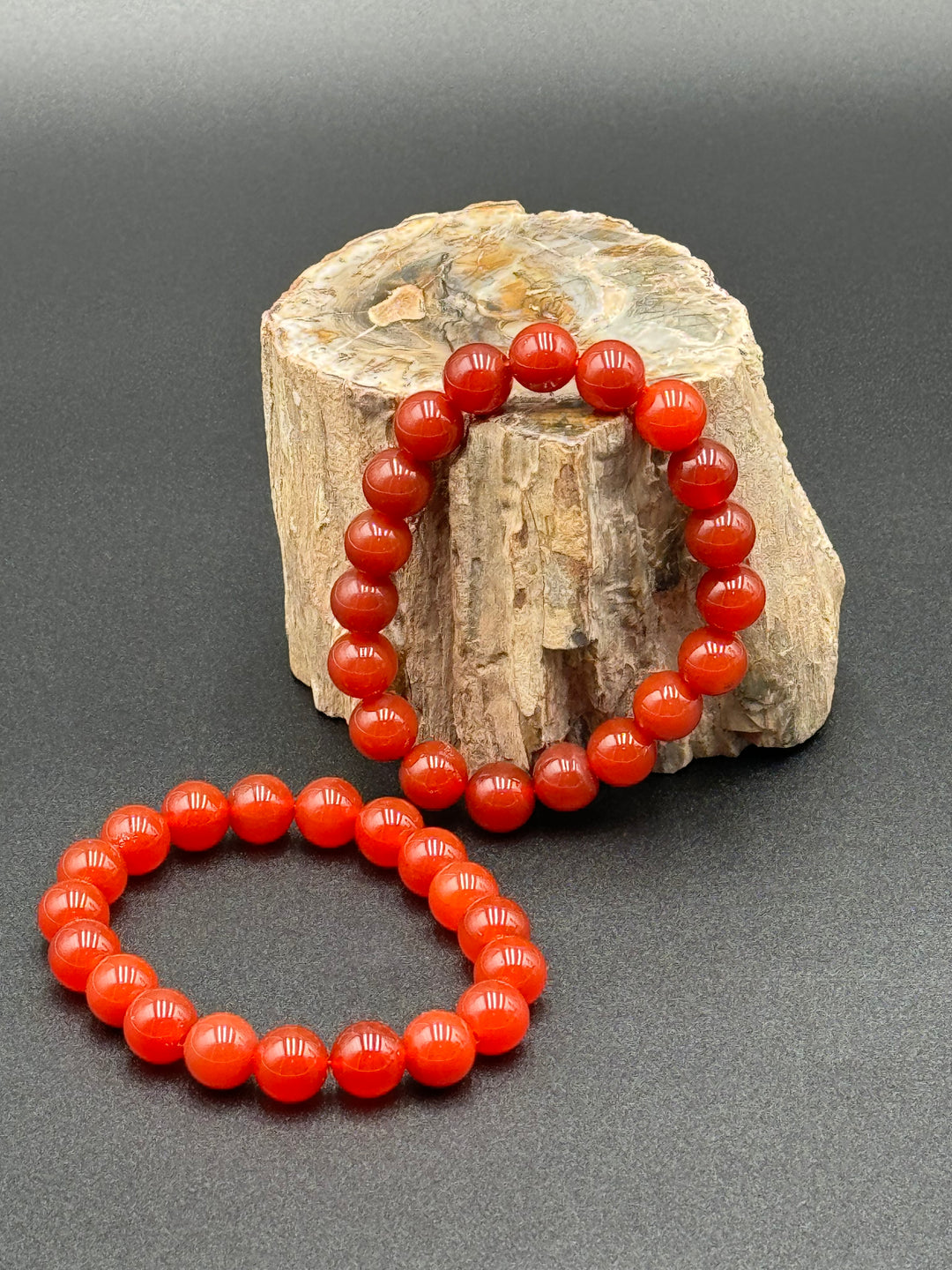 Vitality Ember Red Carnelian Men's Bracelet