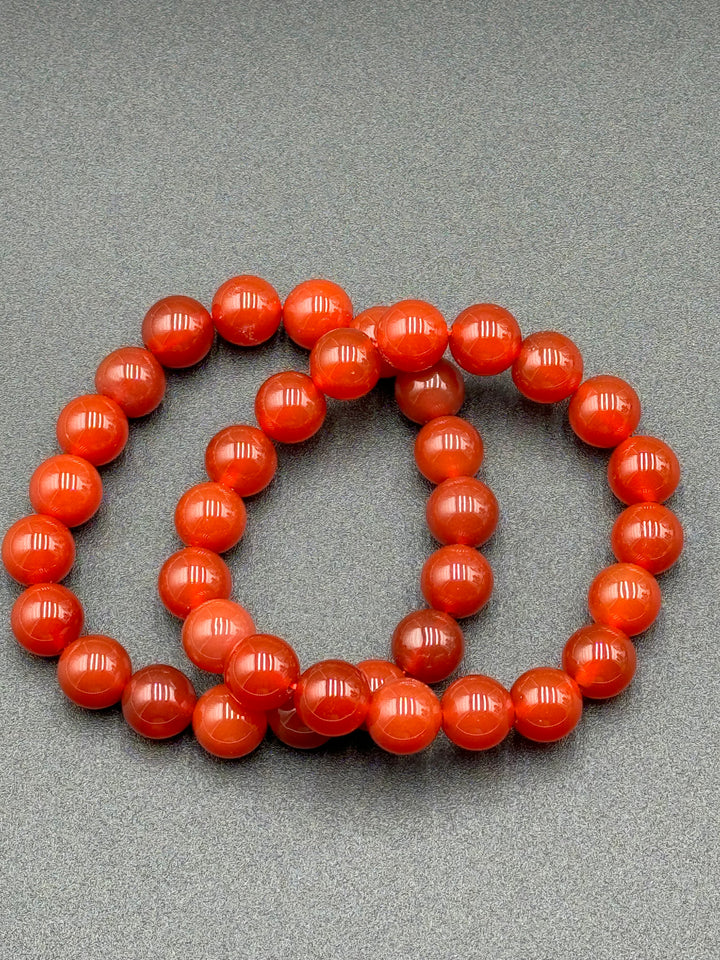 Vitality Ember Red Carnelian Men's Bracelet