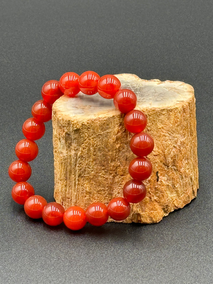 Vitality Ember Red Carnelian Men's Bracelet