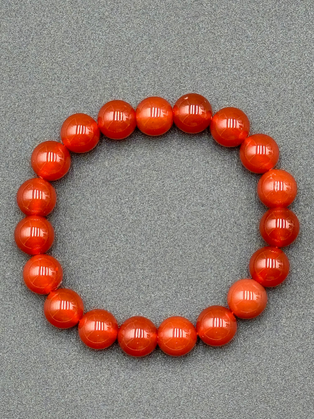 Vitality Ember Red Carnelian Men's Bracelet