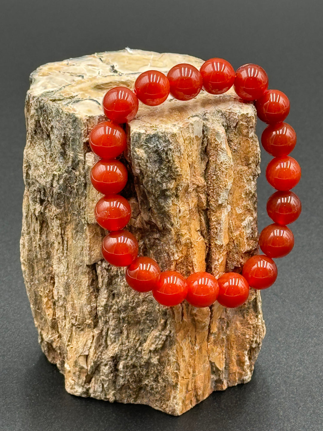 Vitality Ember Red Carnelian Men's Bracelet