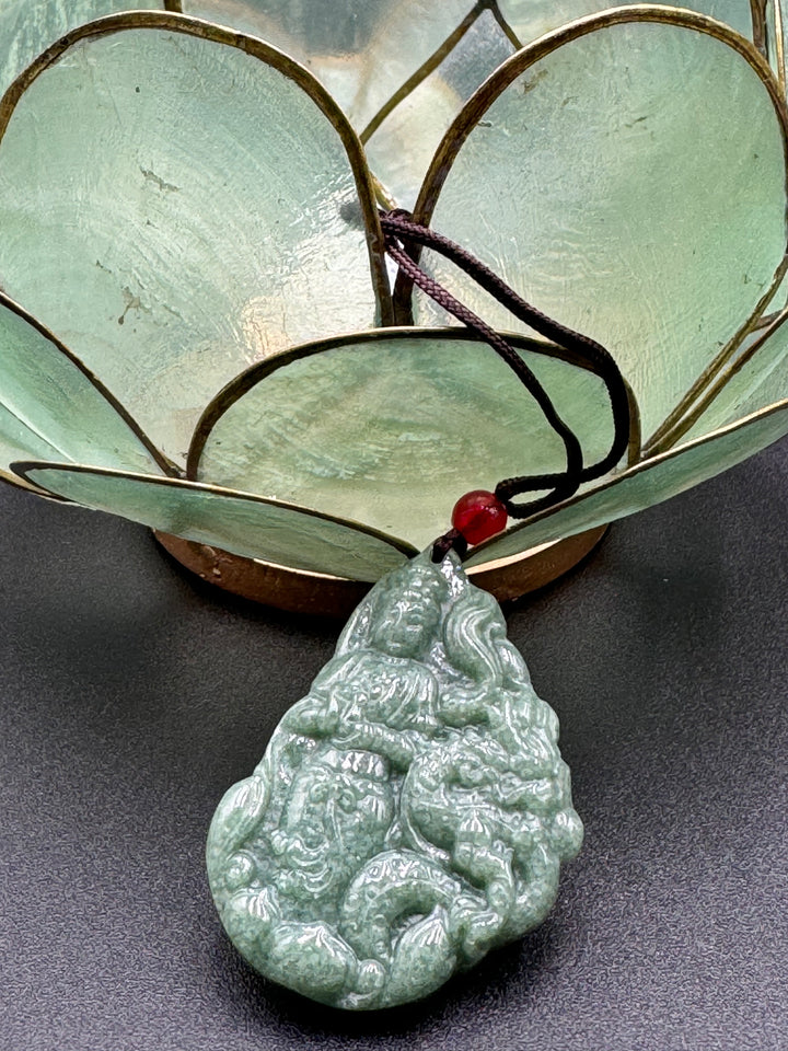 Heart of Compassion - Quan Yin & The Dragon Jade Pendant