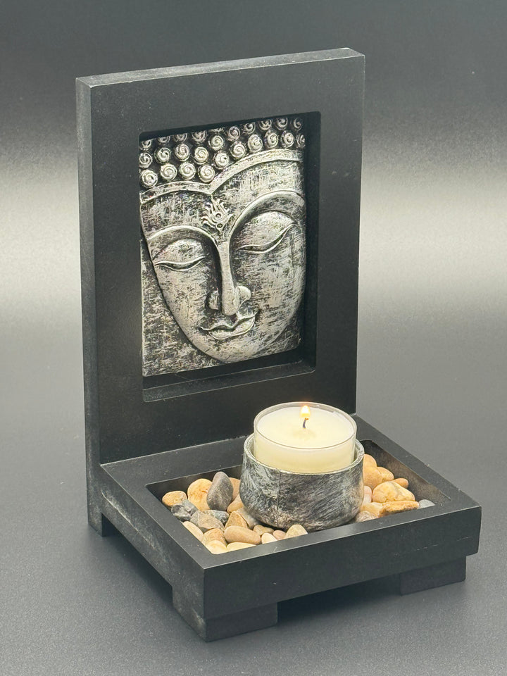 Buddha Face Candle Holder