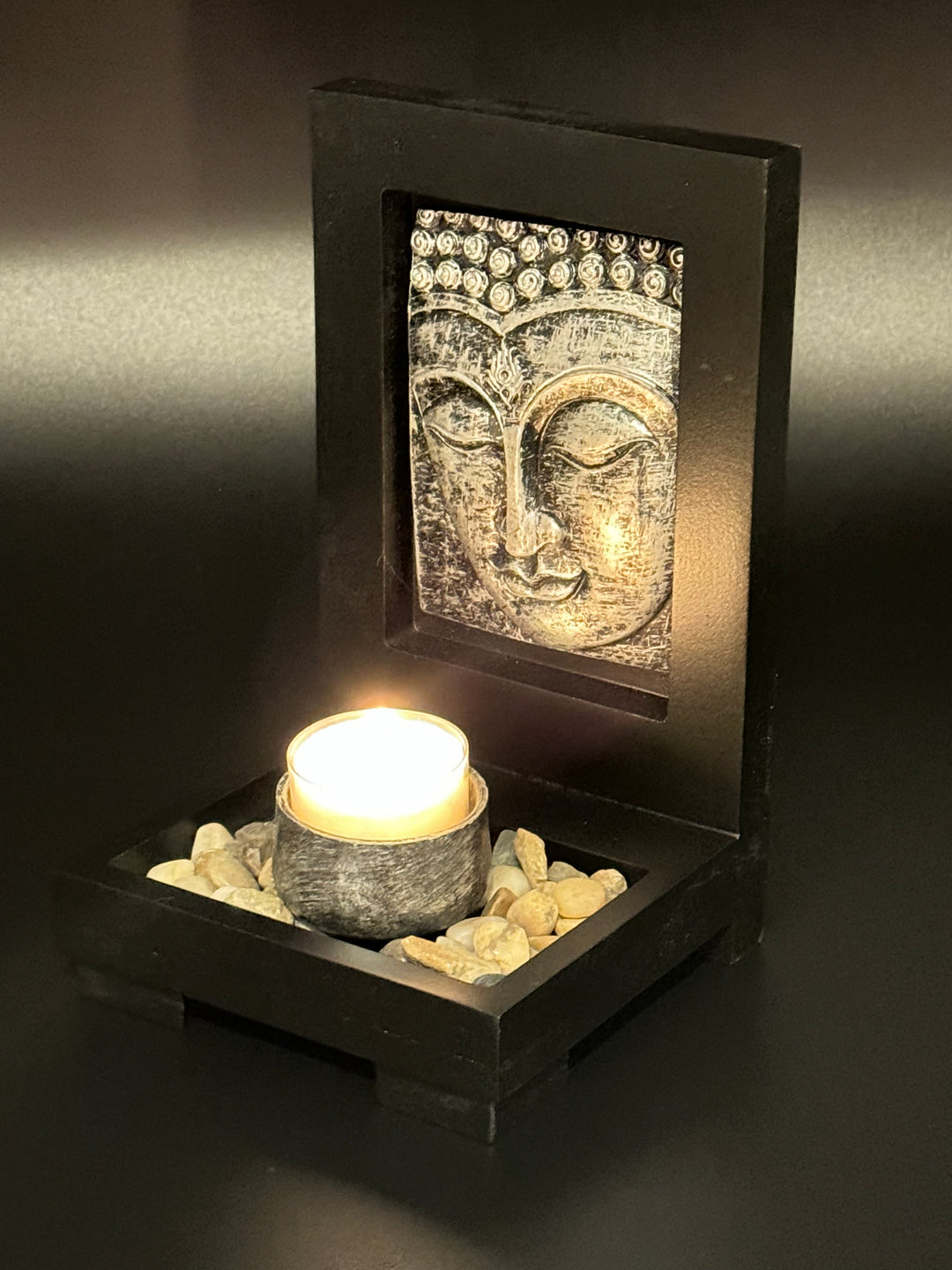 Buddha Face Candle Holder