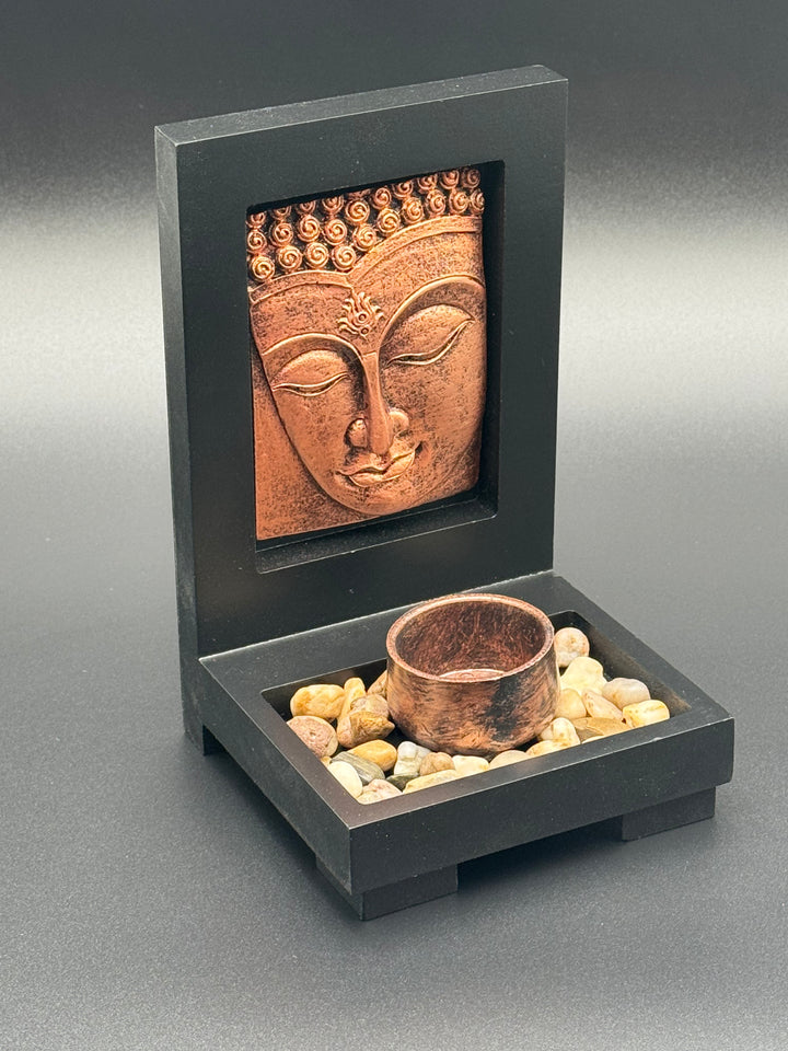 Buddha Face Candle Holder