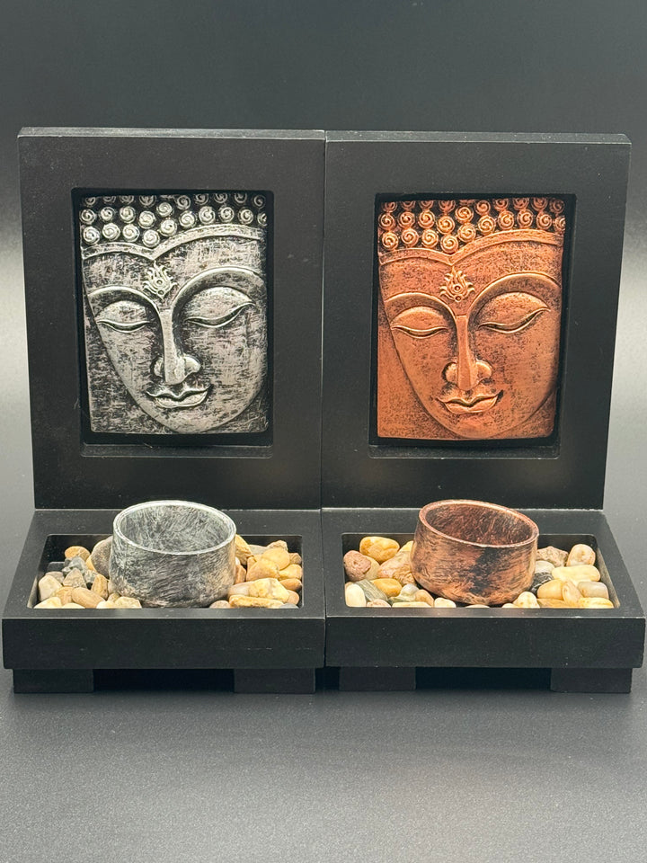 Buddha Face Candle Holder