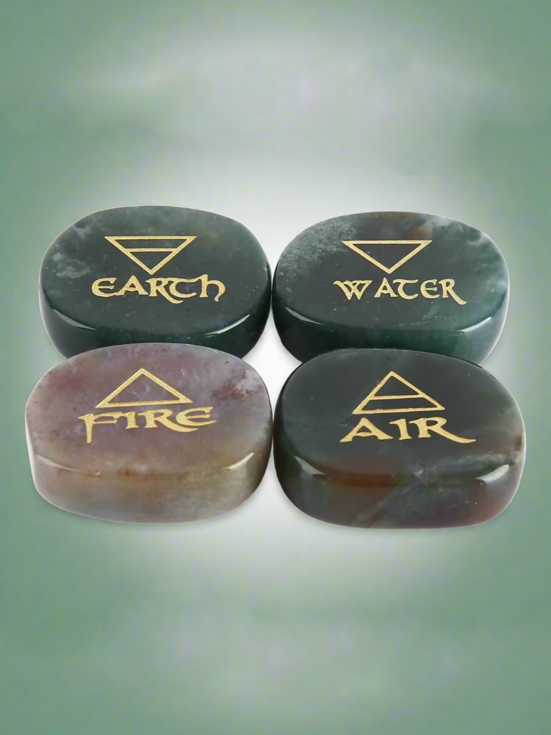 Elemental Harmony - Crystal Palm Stone Set