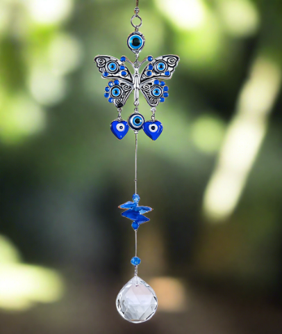 Tranquil Butterfly Crystal Sun Catcher