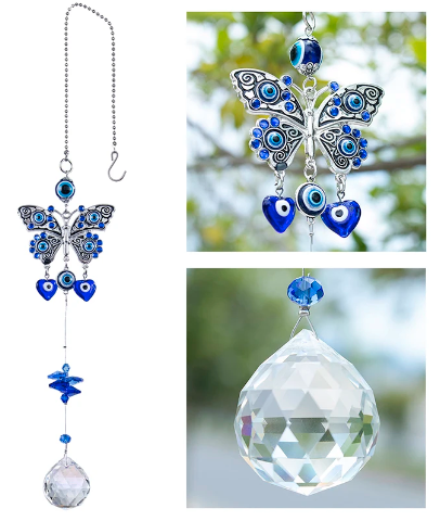 Tranquil Butterfly Crystal Sun Catcher