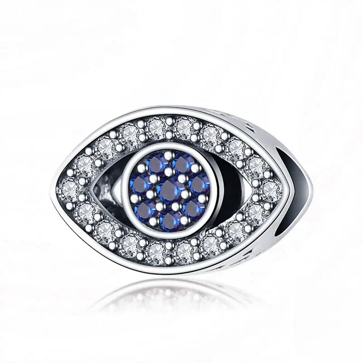 Silver-Plated White & Blue Zircon Charms Collection (SP)