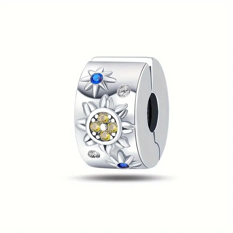 Silver-Plated White & Blue Zircon Charms Collection (SP)