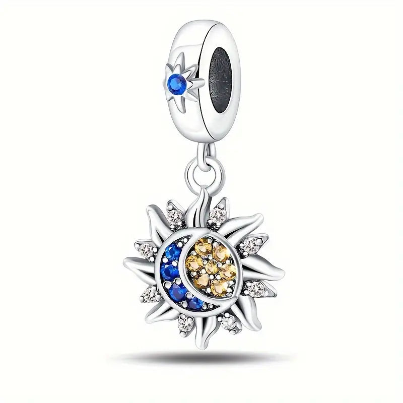 Silver-Plated White & Blue Zircon Charms Collection (SP)