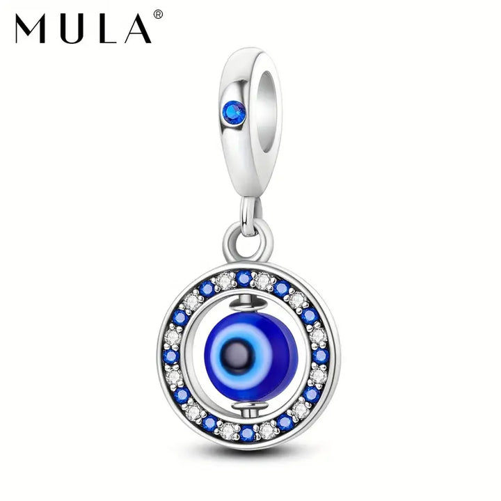 Silver-Plated White & Blue Zircon Charms Collection (SP)