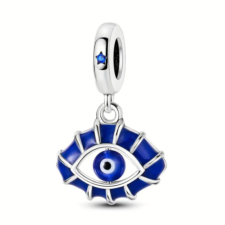 Silver-Plated White & Blue Zircon Charms Collection (SP)