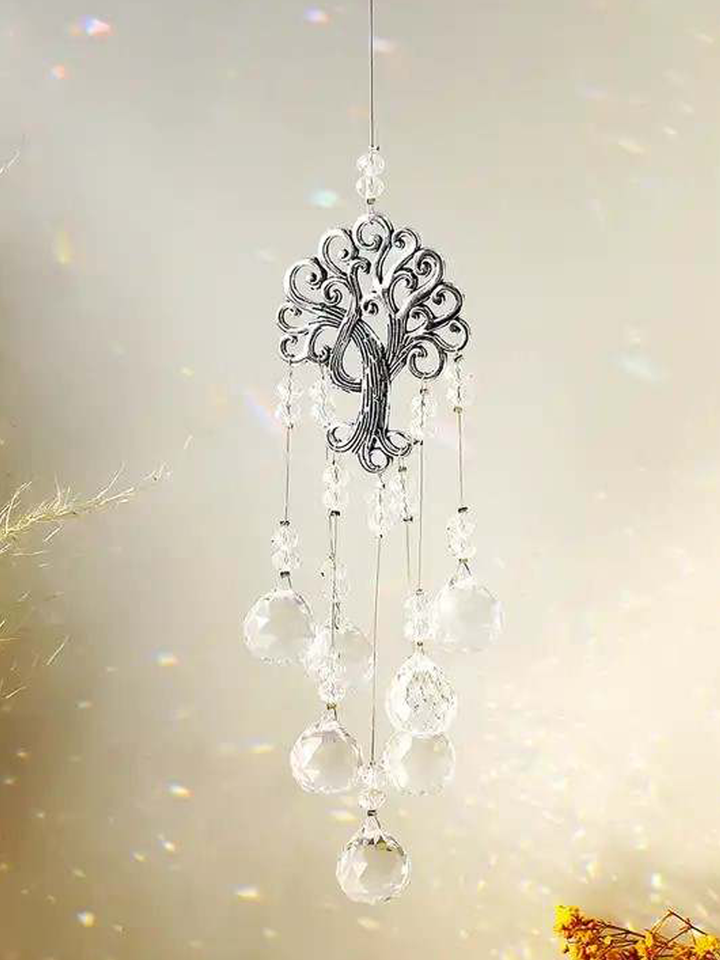 Tree Of Life Clear Crystals Sun Catchers