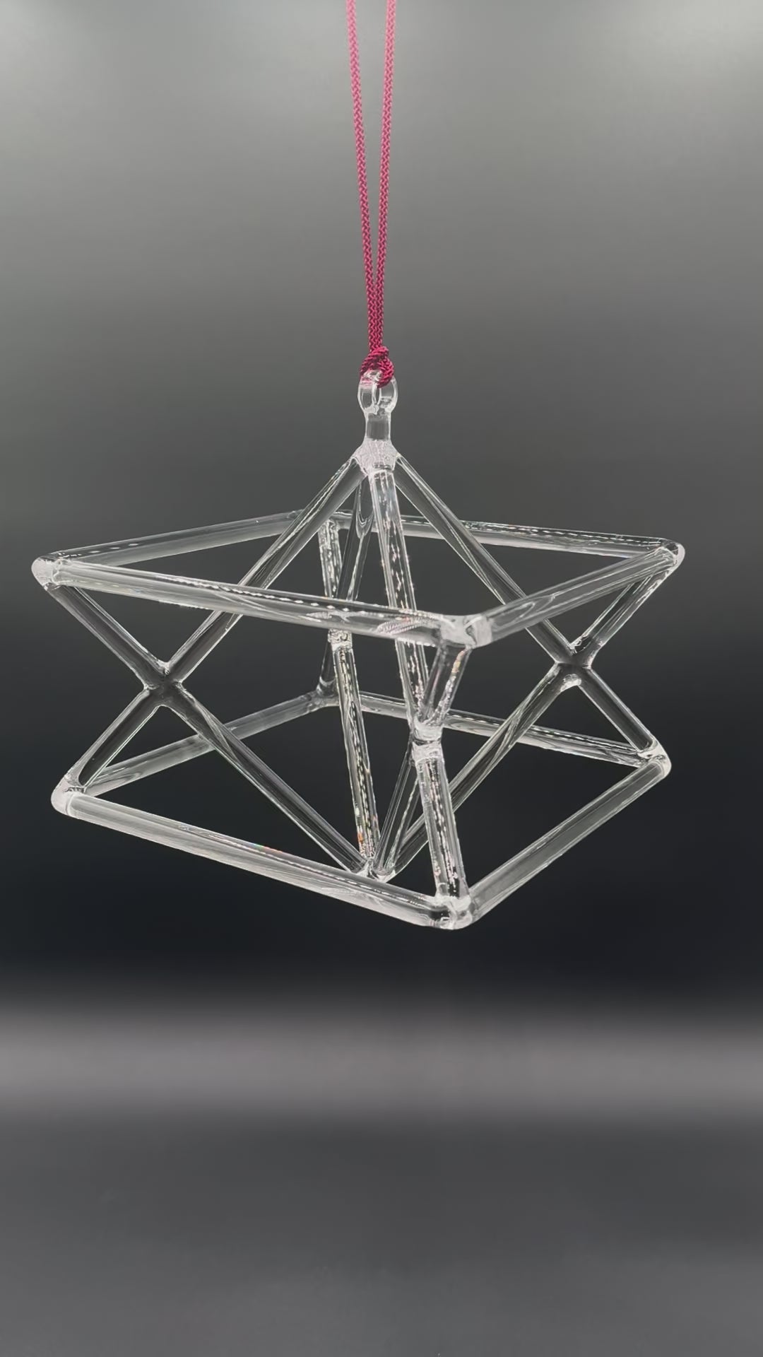 8" Pure Quartz Crystal Merkaba with Free $120 Carrying Case