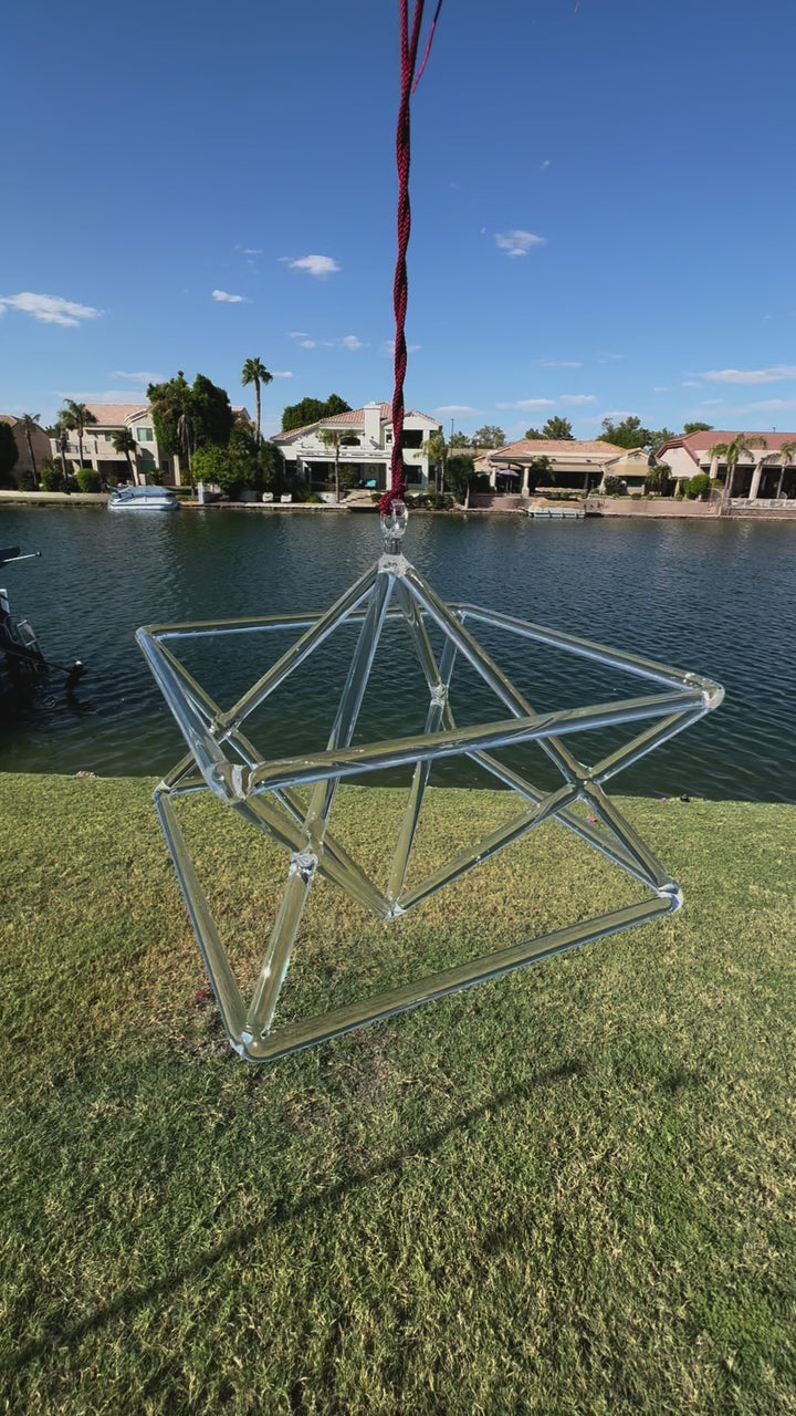 10" Pure Quartz Crystal Merkaba with Free $160 Carrying Case