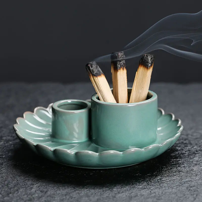 Harmony Haven 4-in-1 Ceramic Incense Burner Set